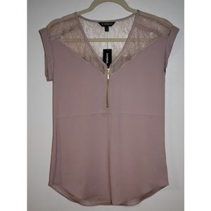 Express Lace and Satin Blouse XS